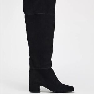 Zara heel suede Knee high boots